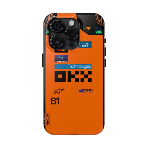 Pink Polar Apple iPhone 15 Pro Oscar piastri race suit 2026 inspired Phone Case