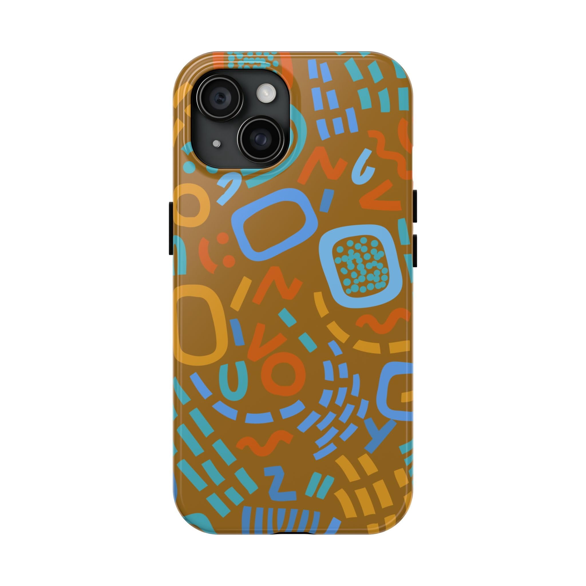 Pink Polar Apple iPhone 15 Science Cell diagram doodle Phone Case ...