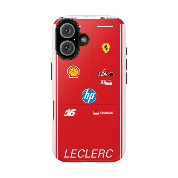 Pink Polar Apple iPhone 16 Charles Leclerc 2026 Formula Racing Race Suit Phone Case