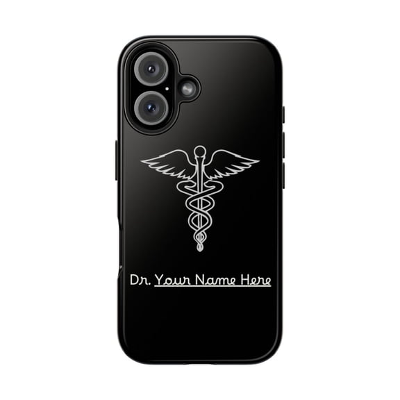 Pink Polar Apple iPhone 16 Customizable for Doctors & Medical Students  Personalize it Phone Case