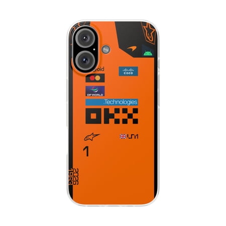 Pink Polar Apple iPhone 16 Lando Norris race suit 2026 inspired Phone Case