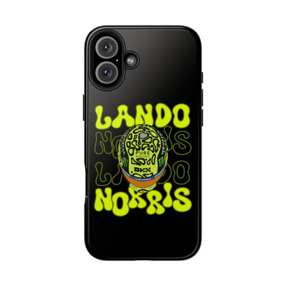 Pink Polar Apple iPhone 16 Plus Lando Helmet Inspired Phone Case