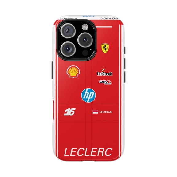 Pink Polar Apple iPhone 16 Pro Charles Leclerc 2026 Formula Racing Race Suit Phone Case