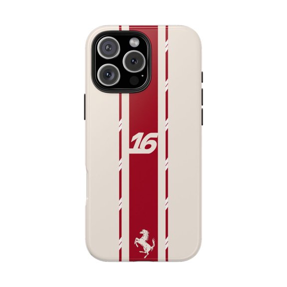 Pink Polar Apple iPhone 16 Pro Max Charles Leclerc Monaco GP 2026 Formula 1 Phone Case