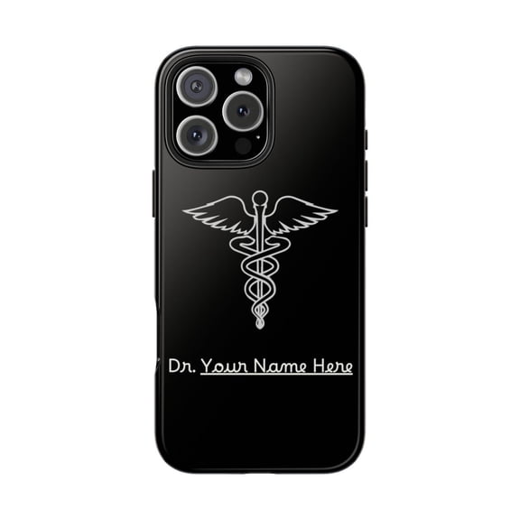 Pink Polar Apple iPhone 16 Pro Max Customizable for Doctors & Medical Students Phone Case