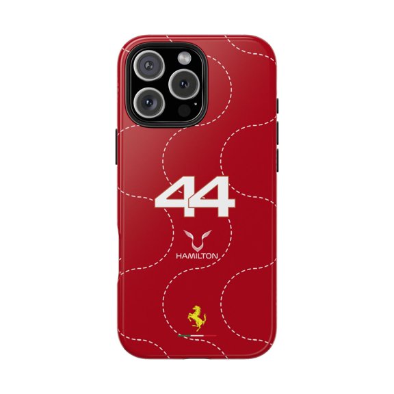 Pink Polar Apple iPhone 16 Pro Max Lewis Hamilton 44 Lewis Hamilton red Monza Italian GP 2025 Phone Case