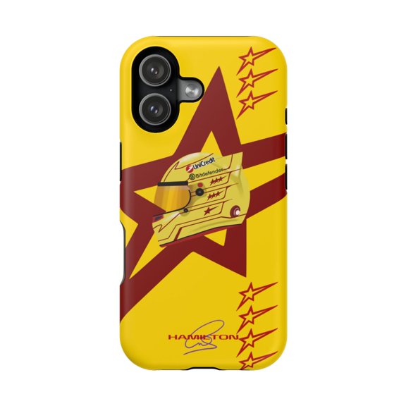 Pink Polar Apple iPhone 17 / Matte Hamilton F1 2025 Fer%ari helmet Phone Case