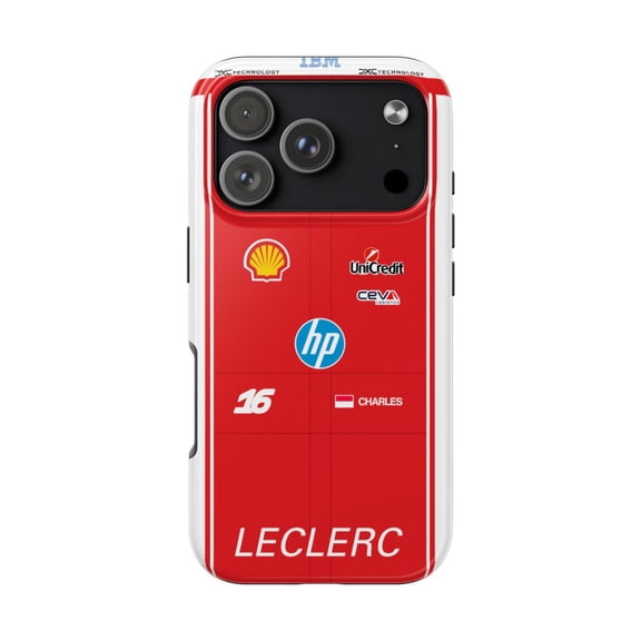 Pink Polar Apple iPhone 17 Pro Charles Leclerc 2026 Formula Racing Race Suit Phone Case