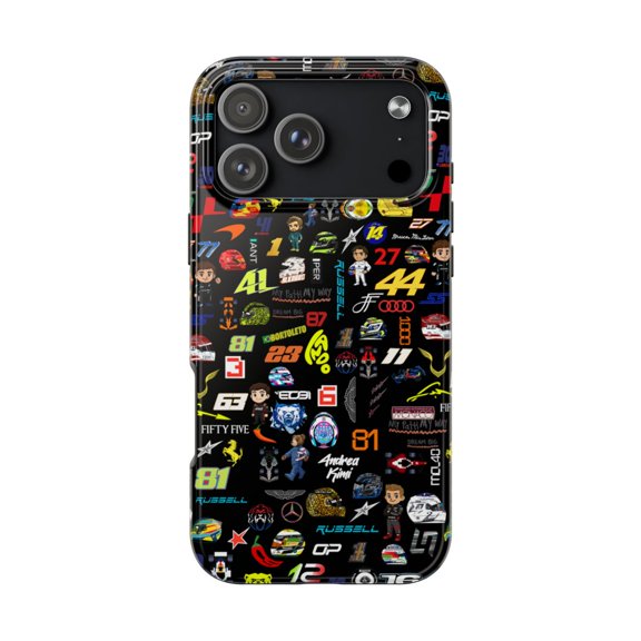 Pink Polar Apple iPhone 17 Pro Max Formula Racing 2026 Collage Phone Case