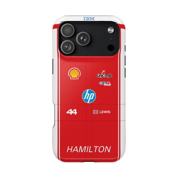 Pink Polar Apple iPhone 17 Pro Max Lewis Hamilton 2026 Formula Racing Race Suit Phone Case