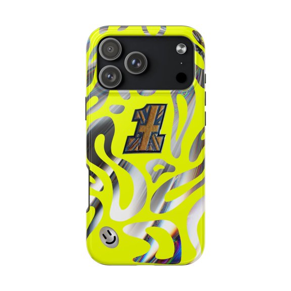 Pink Polar Apple iPhone 17 Pro Max Lando Norris 2026 Silverstone GP Helmet Phone Case