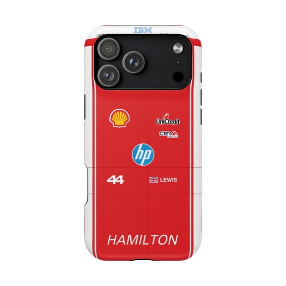 Pink Polar Apple iPhone 17 Pro Max Lewis Hamilton 2026 Formula Racing Race Suit Phone Case