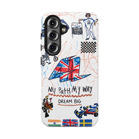 Pink Polar Samsung Galaxy S23 LIN 41 Formula Racing Silverstone GP 2026 helmet inspired Phone Case