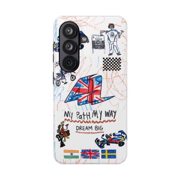 Pink Polar Samsung Galaxy S26 LIN 41 Formula Racing Silverstone GP 2026 helmet inspired Phone Case