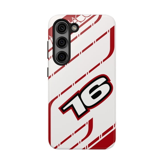 Pink Polar Samsung Galaxy S23 Charles Leclerc 2026 Monaco GP Helmet Inspired Phone Case