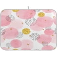 thumbnail image 1 of Pink Polka Dots Dish Drying Mat Microfiber Drying Pad for Kitchen Counter Absorbent Mat Drying Pad Sink Mat 16 x 18 Inch Home Decor, 1 of 7
