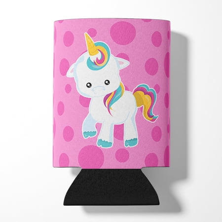 Pink Polkadot Unicorn Can or Bottle Hugger