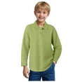 thumbnail image 1 of Pink Polo Shirt Boys 14-16 Polo Shirts for Boys Golf Polo Shirt Short Sleeve Boys Polo Dry Fit Stretch Collared UPF50+ Kids Golf Shirts, 1 of 9