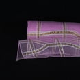 thumbnail image 1 of Pink - Poly Deco Xmas Check Mesh Metallic Stripe - ( 21 Inch x 10 Yards ), 1 of 1