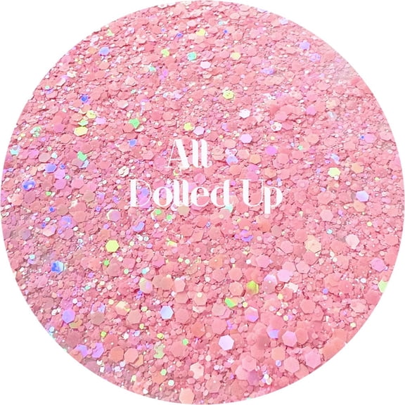 Pink Polyester Glitter | Craft Glitter | Glitter for Arts & Crafts | Tumblers | Cosmetics | Nails | Epoxy Resin Art | Slime | DIY | Body Glitter | 1 oz Bag
