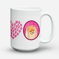 thumbnail image 1 of Pink Pomeranian Coffee Mug 15 oz, 1 of 5