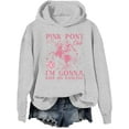thumbnail image 1 of Pink Pony Club Hoodie Cowboy Cowgirl Sweatshirt Western Princess Tour Pullover Shirts, 1 of 7