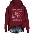 thumbnail image 1 of Pink Pony Club Hoodie Cowboy Cowgirl Sweatshirt Western Princess Tour Pullover Shirts, 1 of 7