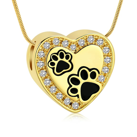 Personalized Pet Urn Necklace for Dog / Cat Ashes Cremation Jewelry Heart Memorial Ashes Pendant Keepsake Funeral Jewelry
