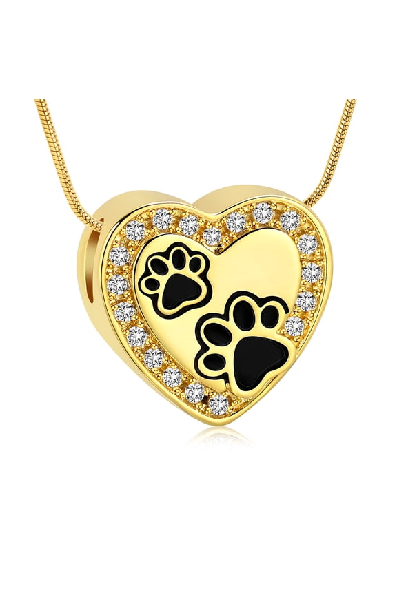 Personalized Pet Urn Necklace for Dog / Cat Ashes Cremation Jewelry Heart Memorial Ashes Pendant Keepsake Funeral Jewelry