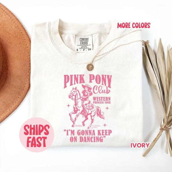 Pink Pony Club Shirt, Midwest Princess Tour, Sapphic Lesbian Pride Music Shirt, Keep On Dancing, WLW Pride Music Tee, PRD_04