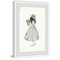 thumbnail image 1 of Pink Poodle Dress Framed Painting Print, 1 of 6