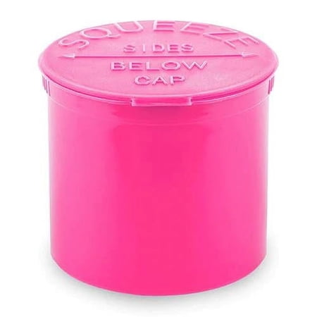 Pink Pop Top Vial - Pink 90 Dram - 1 Oz - Child Resistant - (45 Count) (Hot Pink)