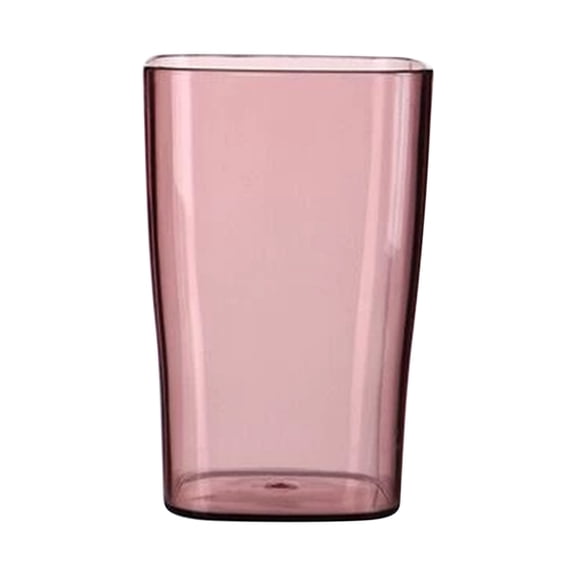 Pink Portable Transparent Toothbrush Cup Leak-Proof Design Durable Plastic With Lid Compact For Bathroom Oral Care #44J69