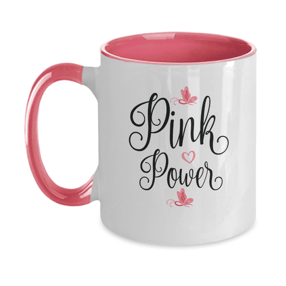 Pink Power Breast Cancer Pink Coffee Mug