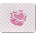 thumbnail image 1 of Pink Preppy Cute Mouse Pad, Coquette Square Mouse Pads for Desk, I''m Just A Girl Girly Mouse Pad, Girly Desk Accessories, Pink Office Supplies and Accessories, 8x8 Inch, 1 of 6