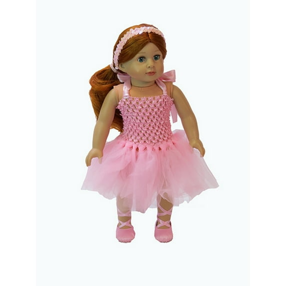 Pink Prima Ballerina Dress Made to fit an 18" Doll