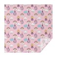 thumbnail image 1 of Pink Princess Castle Pattern Square Tablecloth,Waterproof Square Table Cover,Wipeable Spillproof Washable Table Cover for Home Kitchen Party Decor 42"X42"(107x107cm), 1 of 6