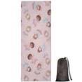 thumbnail image 1 of Pink Princess Pattern Hot Yoga Mat Towel Non Slip for Hot Yoga - Quick-Drying Yoga Mat Cover with 4 Corner Pockets with Travel Bag - Hot Yoga Towel Non Slip Grip Moisture Wicking Sweat 70"x26", 1 of 6