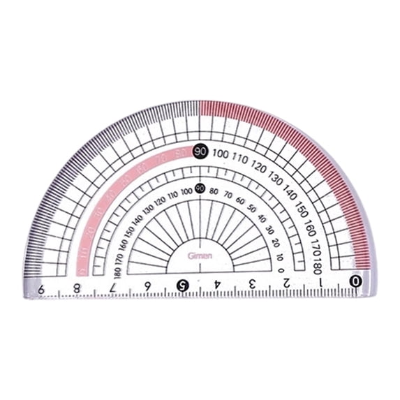 Pink Protractor,Protractor,Plastic Protractor,Protractor For Drawing,4 Inch Protractor,Map Protractor,180 Degrees,1 Pack Math Protractors,Geometry,Math,Drafting,Classroom & Technical Drawing