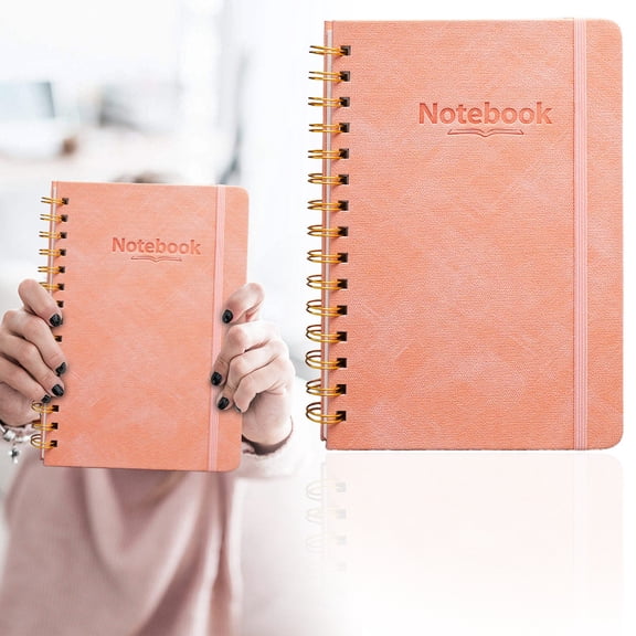 Pink Pu Hardcover Notebook, 21×14.5Cm Lined Journal, 140 Thick Pages with Elastic Closure, Delicate Tone for Study Reflections, Class Notes and Personal Journals