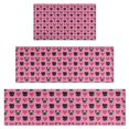 thumbnail image 1 of Pink Pug Puppies Kitchen Rugs Sets Of 3,Kitchen Runner Rugs Non Skid Washable,Decorative Kitchen Floor Mats for Kitchen,Sink,Laundry,17"x30"+ 17"x47" + 17"x59", 1 of 6