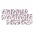 thumbnail image 1 of Pink Pumpkins Fall Curtain Valances for Windows, Kitchen Valance Window Treatments Panel 2 Pack, Watercolor Thanksgiving Rod Pocket Short Curtains for Bathroom Bedroom 60 x 18 Inch, 1 of 8