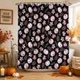 thumbnail image 1 of Pink Pumpkins Fall Shower Curtains for Bathroom, Autumn Thanksgiving Botanical Black Waterproof Fabric Shower Curtain, Decorative Bathroom Curtain for Bathtub, 72"x84", No Hooks Included, 1 of 9