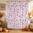 thumbnail image 1 of Pink Pumpkins Fall Shower Curtains for Bathroom, Autumn Thanksgiving Botanical Pink Waterproof Fabric Shower Curtain, Decorative Bathroom Curtain for Bathtub, 72"x84", No Hooks Included, 1 of 9