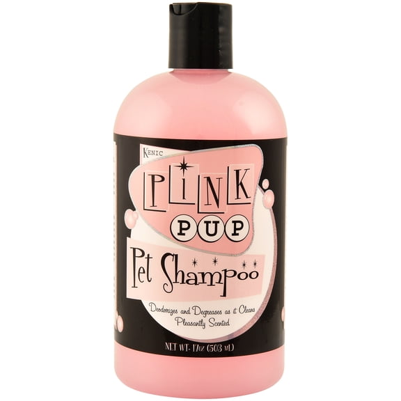 Pink Pup Shampoo 17oz – Retro Detergent-Free Formula with Baking Soda & D-Limonene