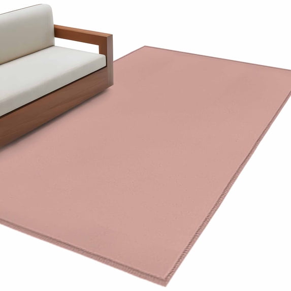 Pink Pure Color Area Rugs Collection 2.7'x5', Aesthetics Contemporary Luxury Non Slip Indoor Rectangle Throw Runner Rug Floor Mat Carpet for Living Room Dining Table Bedroom Nursery