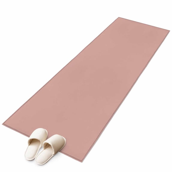 Pink Pure Color Area Rugs Collection 2'x6', Aesthetics Contemporary Luxury Non Slip Indoor Rectangle Throw Runner Rug Floor Mat Carpet for Living Room Dining Table Bedroom Nursery