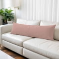 thumbnail image 1 of Pink Pure Color Body Pillow Covers 20"x60", Aesthetics Contemporary Luxury Soft Brushed Microfiber Breathable Throw Pillow Covers, Pillowcase with Zipper for Couch Sofa Bedroom Living Room, 1 of 9