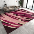 thumbnail image 1 of Pink Purple Black Graffiti Area Carpet, Modern Abstract Art Design Outdoor Runner's Rug, Soft Comfortable Washable Non-Slip for Living Room Bedroom Office Study Dining Room Decor 5x6ft, 1 of 7