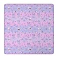 thumbnail image 1 of Pink Purple Cat Eye Skull Butterfly Pattern Square Fitted Tablecloth with Elastic Edge,Square Table Cover,Washable Elastic Table Cover for Home Kitchen Party Decor 36"x36", 1 of 6